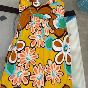 "lovely day" floral vintage dress